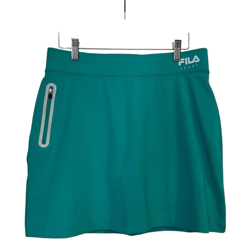 Fila Sport Teal Athletic Tennis Skirt Skort Athleisure Workout Running